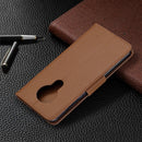 For Nokia 5.3 Litchi Texture Pure Color Horizontal Flip Leather Case with Holder & Card Slots & Wallet & Lanyard(Brown)