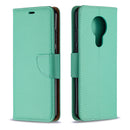 For Nokia 5.3 Litchi Texture Pure Color Horizontal Flip Leather Case with Holder & Card Slots & Wallet & Lanyard(Green)