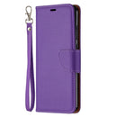 For Nokia 5.3 Litchi Texture Pure Color Horizontal Flip Leather Case with Holder & Card Slots & Wallet & Lanyard(Purple)
