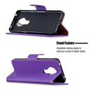 For Nokia 5.3 Litchi Texture Pure Color Horizontal Flip Leather Case with Holder & Card Slots & Wallet & Lanyard(Purple)