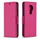 For Nokia 5.3 Litchi Texture Pure Color Horizontal Flip Leather Case with Holder & Card Slots & Wallet & Lanyard(Rose Red)