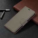 For Nokia 5.3 Litchi Texture Pure Color Horizontal Flip Leather Case with Holder & Card Slots & Wallet & Lanyard(Grey)