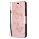 For Nokia 5.3 Two Butterflies Embossing Pattern Horizontal Flip Leather Case with Holder & Card Slot & Wallet & Lanyard(Gold)