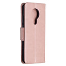 For Nokia 5.3 Two Butterflies Embossing Pattern Horizontal Flip Leather Case with Holder & Card Slot & Wallet & Lanyard(Gold)
