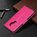 For Nokia 5.3 Two Butterflies Embossing Pattern Horizontal Flip Leather Case with Holder & Card Slot & Wallet & Lanyard(Rose Red)