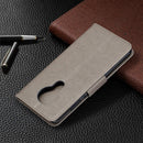 For Nokia 5.3 Two Butterflies Embossing Pattern Horizontal Flip Leather Case with Holder & Card Slot & Wallet & Lanyard(Grey)