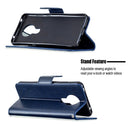 For Nokia 5.3 Two Butterflies Embossing Pattern Horizontal Flip Leather Case with Holder & Card Slot & Wallet & Lanyard(Dark Blue)