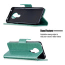 For Nokia 5.3 Two Butterflies Embossing Pattern Horizontal Flip Leather Case with Holder & Card Slot & Wallet & Lanyard(Green)
