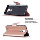 For Xiaomi Redmi Note 9 Two Butterflies Embossing Pattern Horizontal Flip Leather Case with Holder & Card Slot & Wallet & Lanyard(Gold)