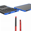 For Huawei MatePad 10.4Tire Texture Shockproof TPU+PC Protective Case with Holder(Purple)