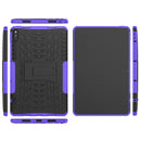 For Huawei MatePad 10.4Tire Texture Shockproof TPU+PC Protective Case with Holder(Purple)