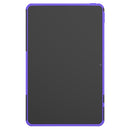 For Huawei MatePad 10.4Tire Texture Shockproof TPU+PC Protective Case with Holder(Purple)