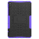 For Huawei MatePad 10.4Tire Texture Shockproof TPU+PC Protective Case with Holder(Purple)
