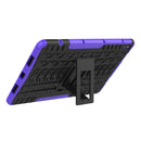 For Huawei MatePad 10.4Tire Texture Shockproof TPU+PC Protective Case with Holder(Purple)