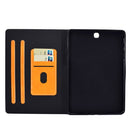 For Samsung Galaxy Tab A 9.7 T550/T555C Cowhide Texture Horizontal Flip Leather Case with Holder & Card Slots & Sleep / Wake-up Function(Khaki)