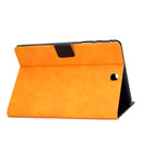 For Samsung Galaxy Tab A 9.7 T550/T555C Cowhide Texture Horizontal Flip Leather Case with Holder & Card Slots & Sleep / Wake-up Function(Khaki)