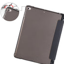 For iPad Air / Air 2 / 9.7 (2017) & (2018) 3-folding Horizontal Flip PU Leather + Shockproof TPU Case with Holder & Pen Slot(Black)