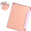 For iPad Air / Air 2 / 9.7 (2017) & (2018) 3-folding Horizontal Flip PU Leather + Shockproof TPU Case with Holder & Pen Slot(Pink)