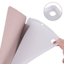 For Samsung Galaxy Tab S6 Lite P610 3-folding Horizontal Flip PU Leather + Shockproof TPU Case with Holder & Pen Slot(Rose Gold)