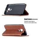 For Xiaomi Redmi Note 9 Rhombus Texture Horizontal Flip Magnetic Leather Case with Holder & Card Slots & Wallet(Brown)