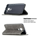 For Xiaomi Redmi Note 9 Rhombus Texture Horizontal Flip Magnetic Leather Case with Holder & Card Slots & Wallet(Grey)