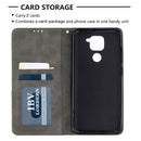 For Xiaomi Redmi Note 9 Rhombus Texture Horizontal Flip Magnetic Leather Case with Holder & Card Slots & Wallet(Grey)