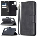 For Huawei Honor 9X Lite Retro Lambskin Texture Pure Color Horizontal Flip PU Leather Case with Holder & Card Slots & Wallet & Lanyard(Black)