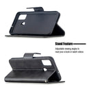 For Huawei Honor 9X Lite Retro Lambskin Texture Pure Color Horizontal Flip PU Leather Case with Holder & Card Slots & Wallet & Lanyard(Black)
