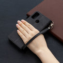 For Huawei Honor 9X Lite Retro Lambskin Texture Pure Color Horizontal Flip PU Leather Case with Holder & Card Slots & Wallet & Lanyard(Black)