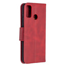 For Huawei Honor 9X Lite Retro Lambskin Texture Pure Color Horizontal Flip PU Leather Case with Holder & Card Slots & Wallet & Lanyard(Red)