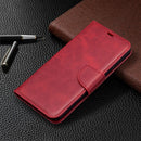 For Huawei Honor 9X Lite Retro Lambskin Texture Pure Color Horizontal Flip PU Leather Case with Holder & Card Slots & Wallet & Lanyard(Red)