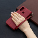 For Huawei Honor 9X Lite Retro Lambskin Texture Pure Color Horizontal Flip PU Leather Case with Holder & Card Slots & Wallet & Lanyard(Red)