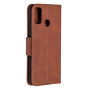 For Huawei Honor 9X Lite Retro Lambskin Texture Pure Color Horizontal Flip PU Leather Case with Holder & Card Slots & Wallet & Lanyard(Brown)