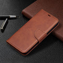 For Huawei Honor 9X Lite Retro Lambskin Texture Pure Color Horizontal Flip PU Leather Case with Holder & Card Slots & Wallet & Lanyard(Brown)