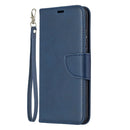 For Huawei Honor 9X Lite Retro Lambskin Texture Pure Color Horizontal Flip PU Leather Case with Holder & Card Slots & Wallet & Lanyard(Blue)