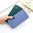 For iPhone 11 Pro Magic Cube Frosted Silicone Shockproof Full Coverage Protective Case(Blue)
