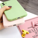 For iPhone 11 Magic Cube Frosted Silicone Shockproof Full Coverage Protective Case(Blue)