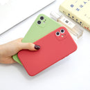 For iPhone 11 Magic Cube Frosted Silicone Shockproof Full Coverage Protective Case(Red)