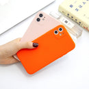For iPhone 11 Magic Cube Frosted Silicone Shockproof Full Coverage Protective Case(Orange)
