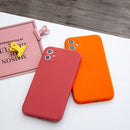 For iPhone 11 Magic Cube Frosted Silicone Shockproof Full Coverage Protective Case(Orange)