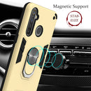 For OPPO Realme 5 Pro 2 in 1 Armour Series PC + TPU Protective Case with Ring Holder(Royal Blue)