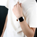 For Fitbit Versa 2 / Fitbit Versa / Fitbit Versa Lite Leather Watch Band with Round Tail Buckle(White)
