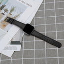For Fitbit Versa 2 / Fitbit Versa / Fitbit Versa Lite Leather Watch Band with Round Tail Buckle(Black)