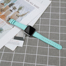 For Fitbit Versa 2 / Fitbit Versa / Fitbit Versa Lite Leather Watch Band with Round Tail Buckle(Teal)