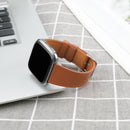 For Fitbit Versa 2 / Fitbit Versa / Fitbit Versa Lite Leather Watch Band with Round Tail Buckle(Brown)