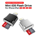 MicroDrive 8pin To TF Card Adapter Mini iPhone & iPad TF Card Reader, Capacity:16GB(Black)