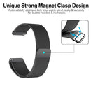 For Fitbit Versa 2 / Fitbit Versa / Fitbit Versa Lite Milanese Watch Band,, Small Size: 2.3x22.5cm(Black)