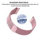 For Fitbit Versa 2 / Fitbit Versa / Fitbit Versa Lite Milanese Watch Band,, Small Size: 2.3x22.5cm(Lavender)