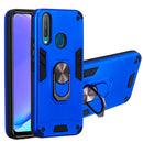 For vivo Y17 / Y15 / Y12 / U10 / Y11 / Y3 2 in 1 Armour Series PC + TPU Protective Case with Ring Holder(Dark Blue)