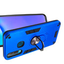 For vivo Y17 / Y15 / Y12 / U10 / Y11 / Y3 2 in 1 Armour Series PC + TPU Protective Case with Ring Holder(Dark Blue)